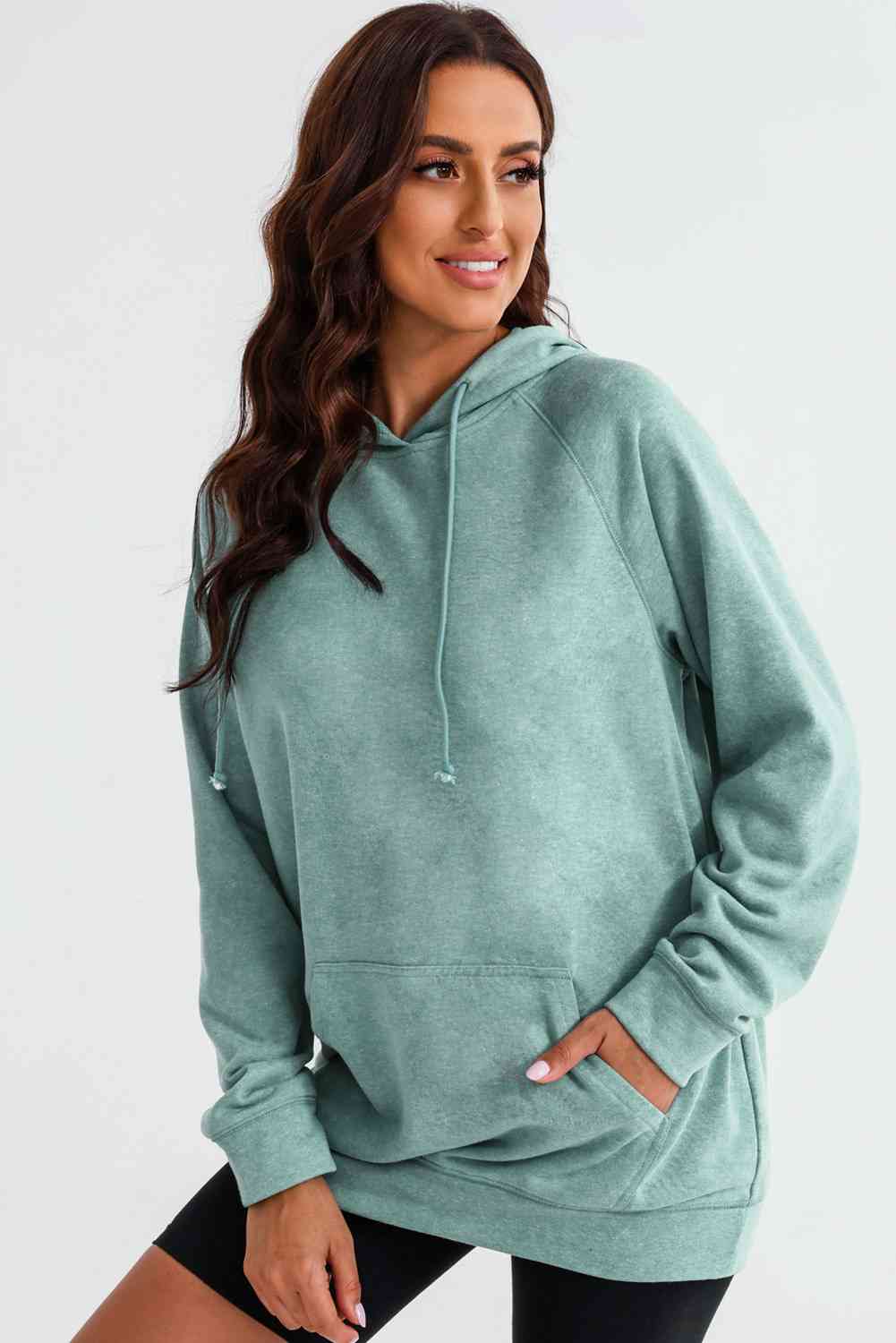 Long Sleeve Front Pocket Hoodie