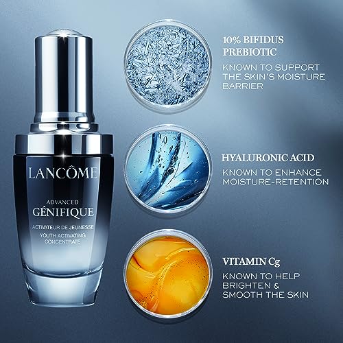 Lancôme Advanced Génifique Face Serum - For Fine Lines & Boosts Radiance - With Bifidus Prebiotic, Hyaluronic Acid & Vitamin Cg