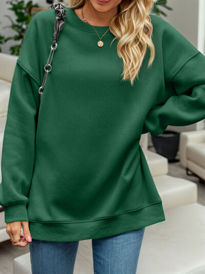 Round Neck Long Sleeve Sweatshirt